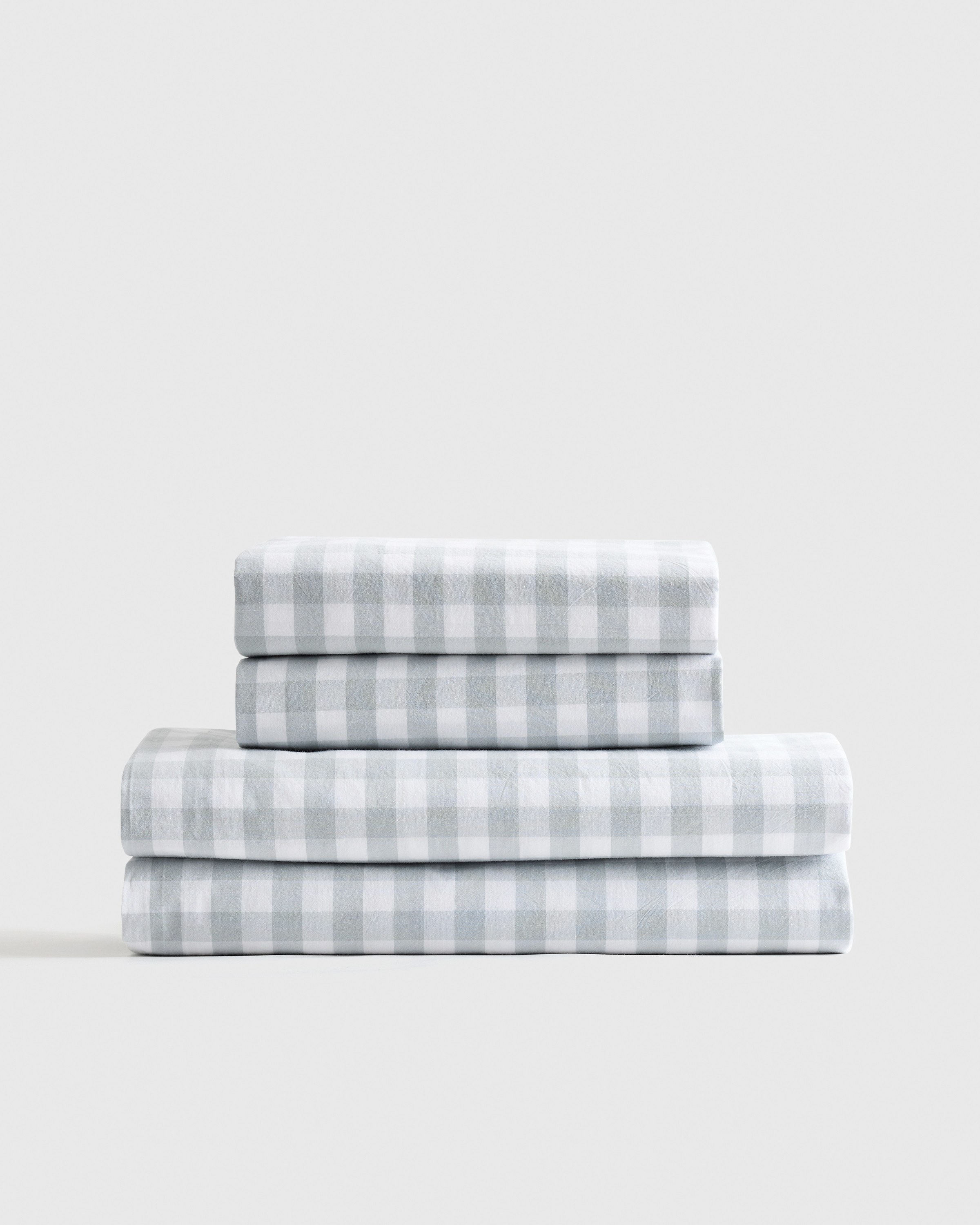 Classic Organic Percale Gingham Sheet Set | Quince