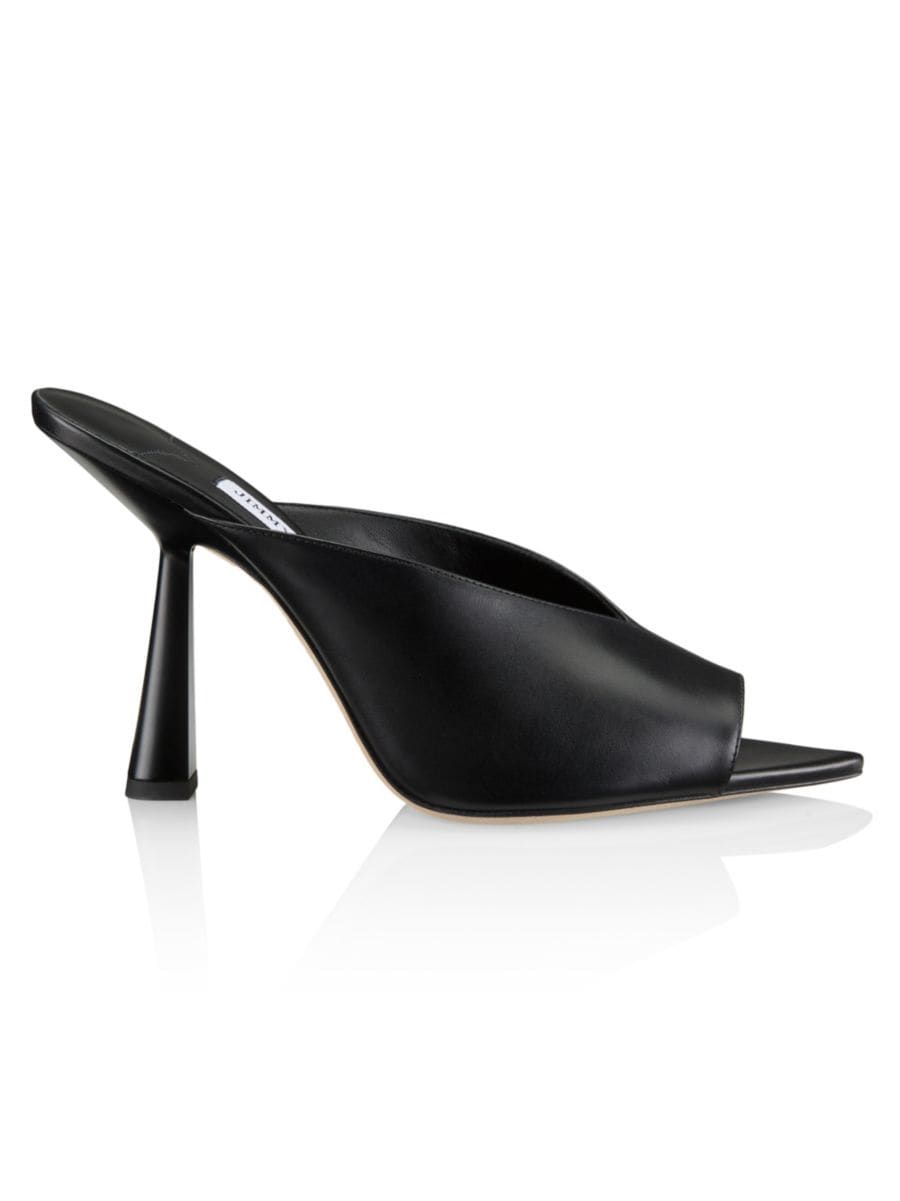 Maryanne 100MM Leather Sculptural Mules | Saks Fifth Avenue
