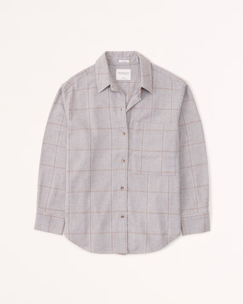 Oversized Flannel Shirt | Abercrombie & Fitch (US)