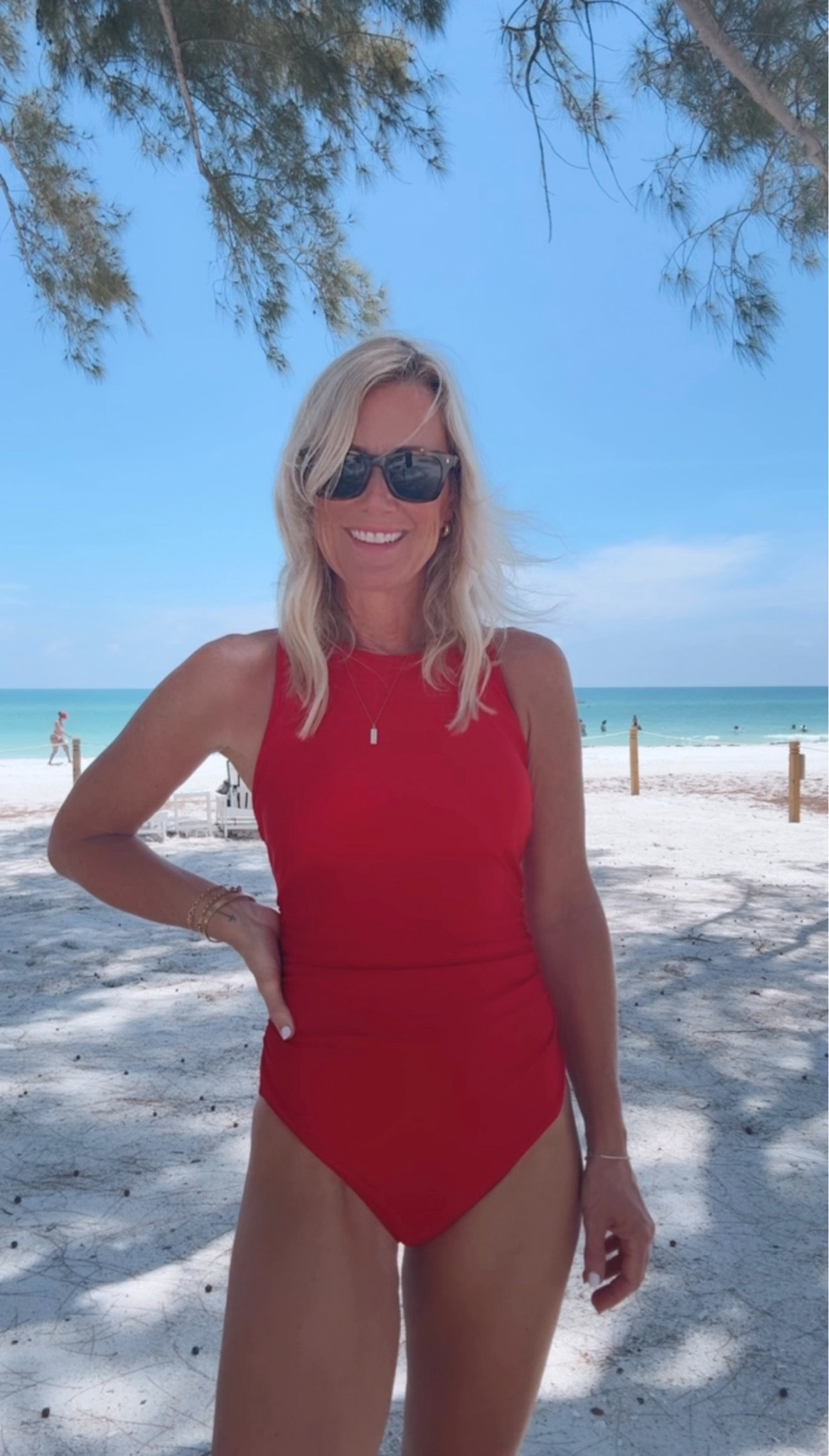 This swim is equal parts supportive and sassy!
Swim: small

#LTKSwim #LTKOver40 #LTKSeasonal