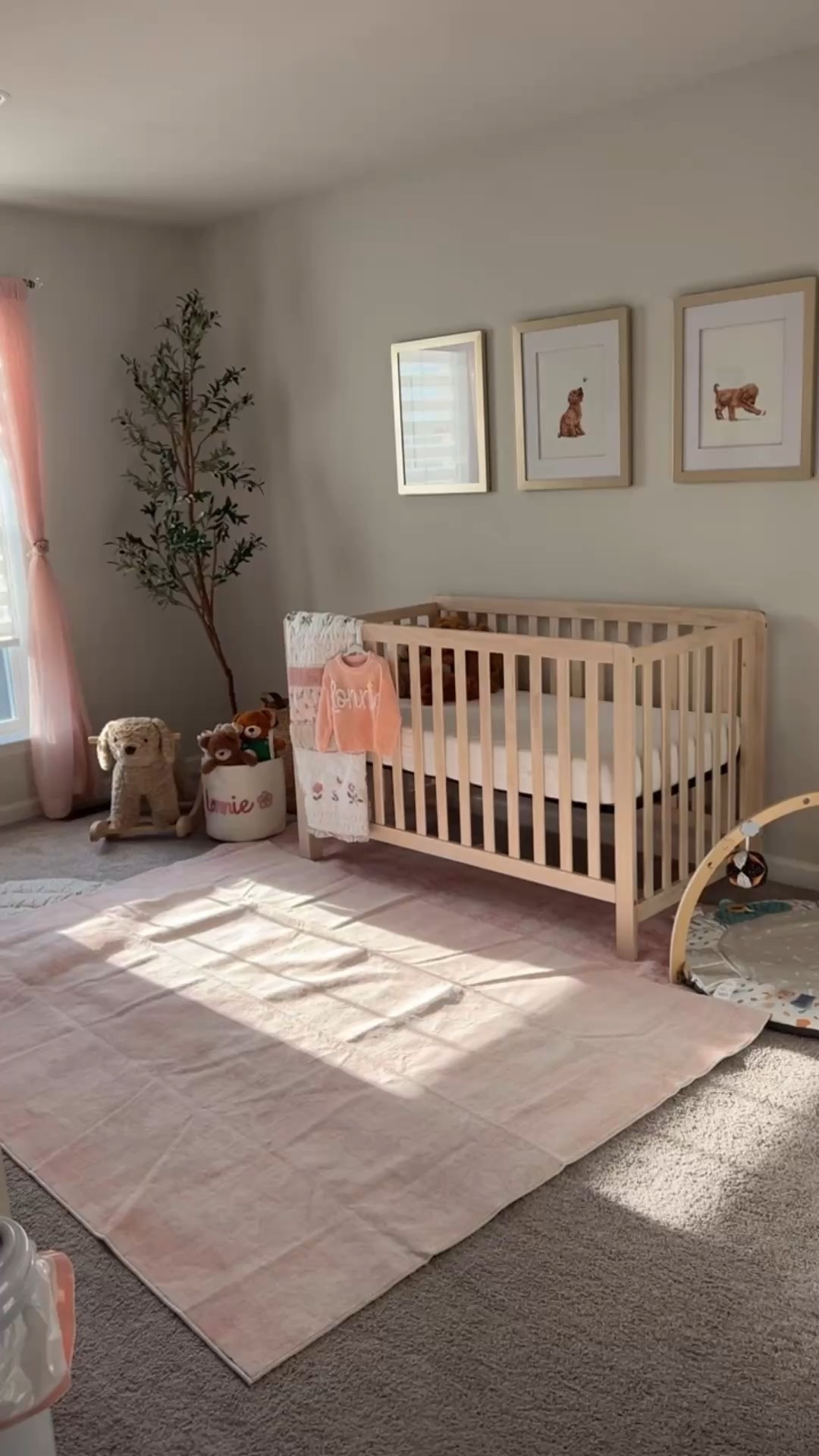 Baby girl nursery 🩷 not done yet but coming along …. 

#LTKHome #LTKBaby