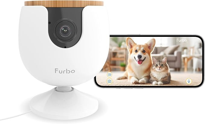 Furbo Mini NEW Pet Camera: Home Security Camera with Barking or Meowing Alerts, Cat or Dog Camera... | Amazon (CA)