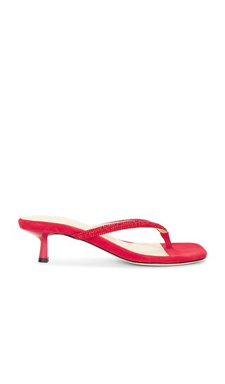 Hortense Sandal in Red Suede | Revolve Clothing (Global)