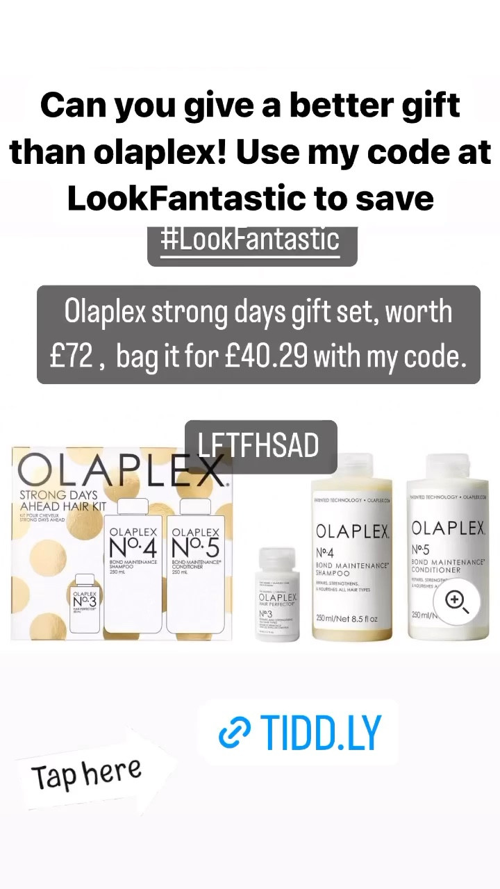 Christmas gifts 
Save on Olaplex when you use my code at LOOKFANTASTIC. 

#LTKGiftGuide #LTKbeauty #LTKfindsunder50