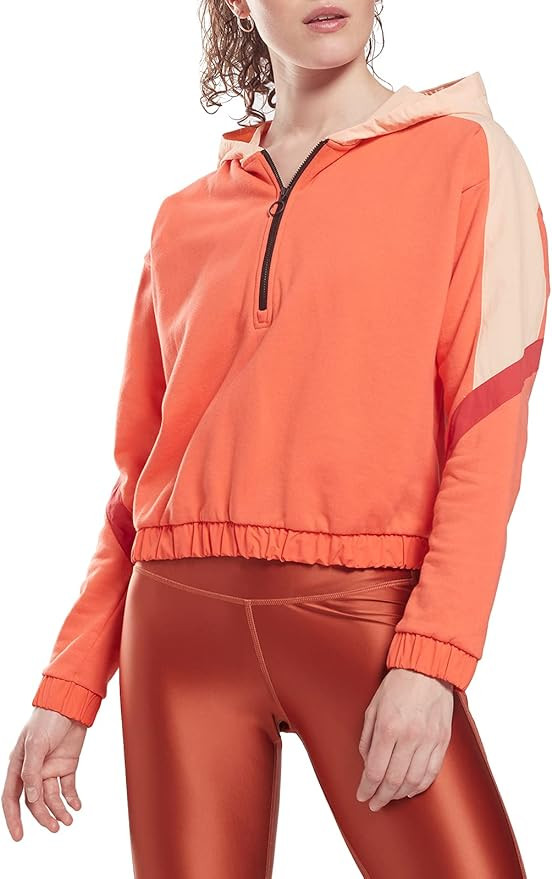 Core 10 by Reebok Women's Oversized French Terry Quarter-Zip Hoodie | Amazon (US)