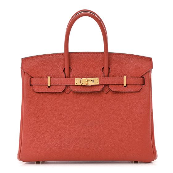 Togo Birkin 25 Rouge Casaque | FASHIONPHILE (US)