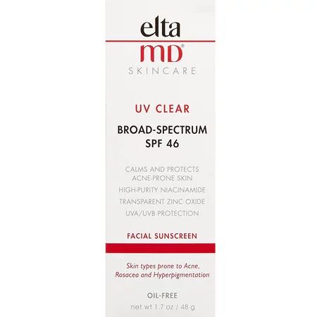 EltaMD UV Clear Broad-Spectrum SPF 46 Facial Sunscreen 48 g / 1.7 oz | Walmart (US)