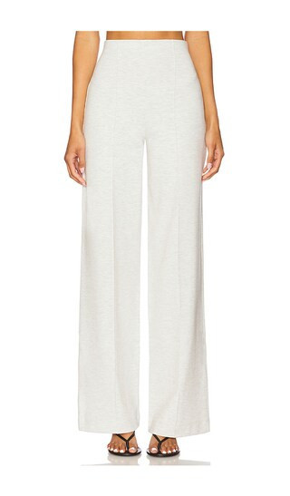 Ripley Rader Ponte Knit Straight Leg Pant in Light Grey. - size L | Revolve Clothing (Global)