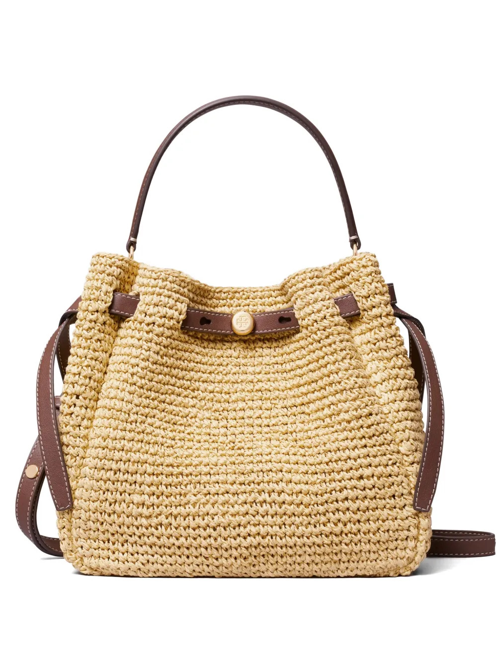 Tory Burch Romy Woven Bucket Bag | Neutrals | FARFETCH | Farfetch Global