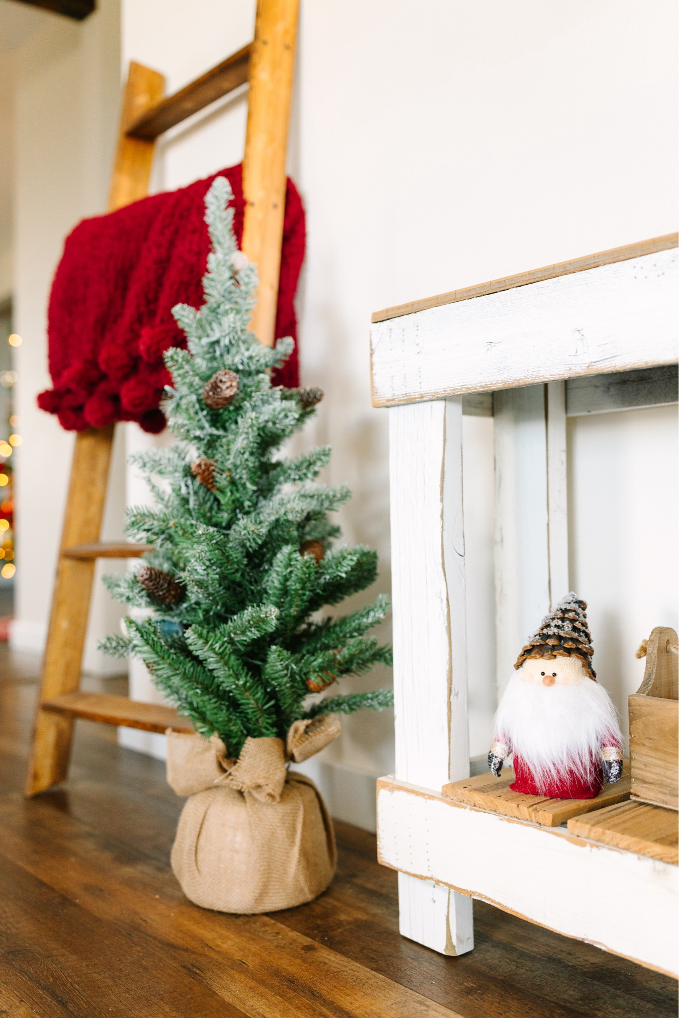 One of my favorite ways to change out a space for the season is with throw blankets! Our blanket ladder gives us the perfect spot to add a simple festive touch. 

Bonus, this red pom pom blanket is on a huge Black Friday sale NOW! 

#LTKHome #LTKCyberWeek #LTKHoliday