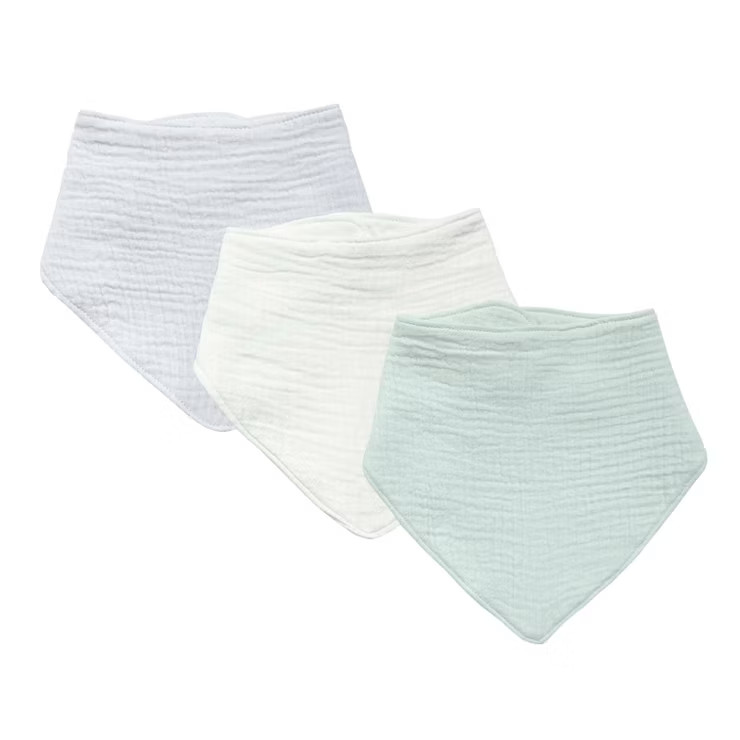 Baby 3pk Muslin Bandana Bib - Cloud Island™ Cream | Target