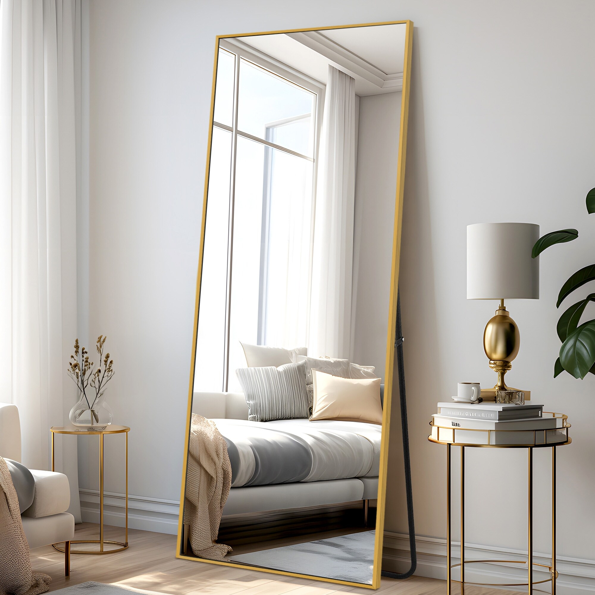 Dovelina Modern Full Length Floor Mirror - Freestanding Vanity Mirror for Bathroom or Living Space | Bed Bath & Beyond