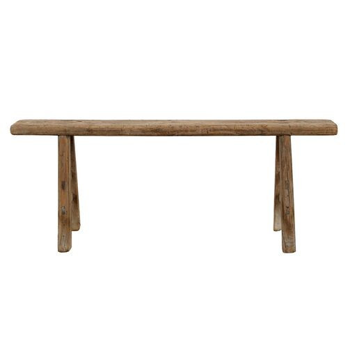 Vintage Vintage Noodle Bench (35"-43"L) - Weathered Natural - Handcrafted - Brown | Couch, Sofa, Settee | One Kings Lane
