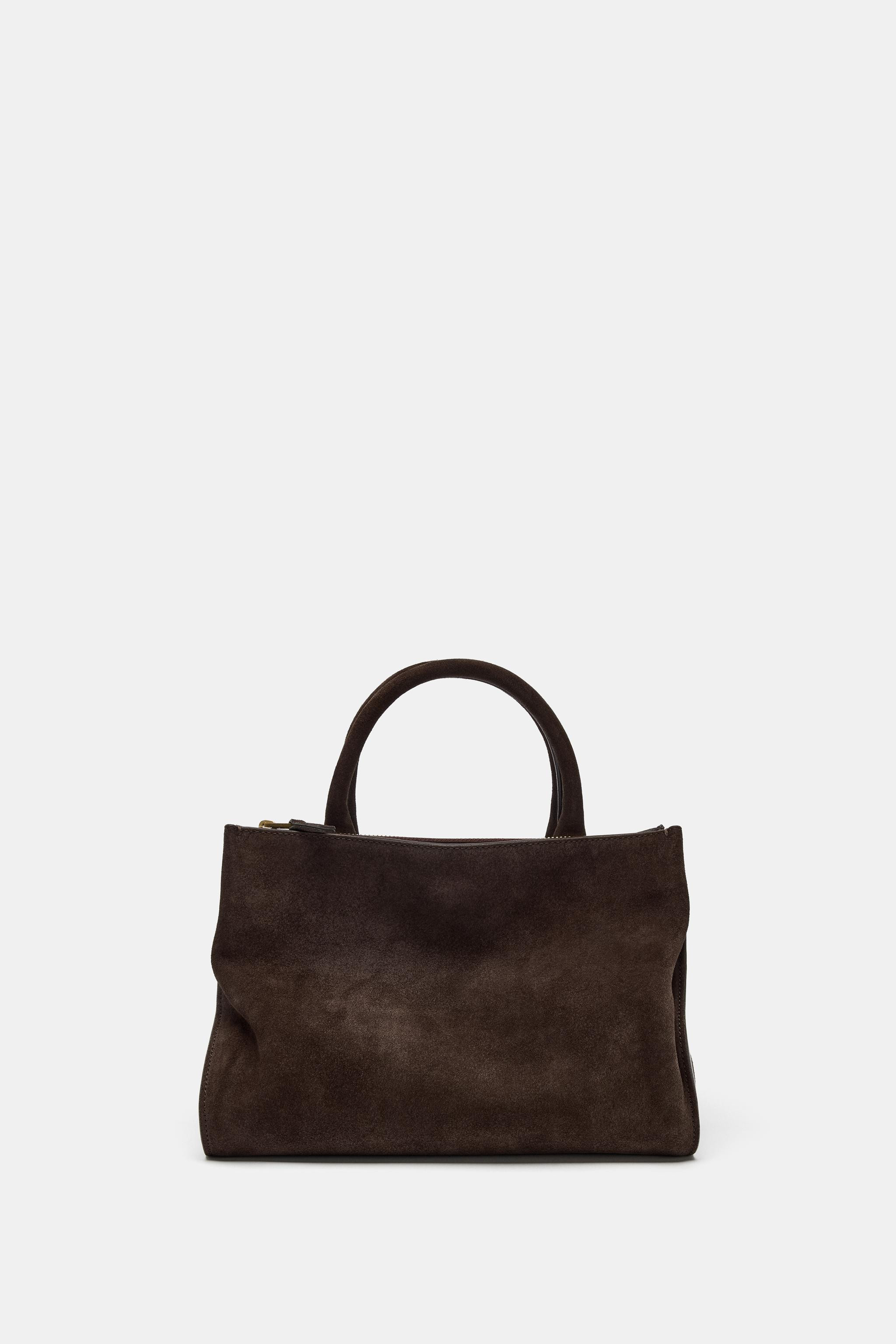 LEATHER CITY BAG | Zara US