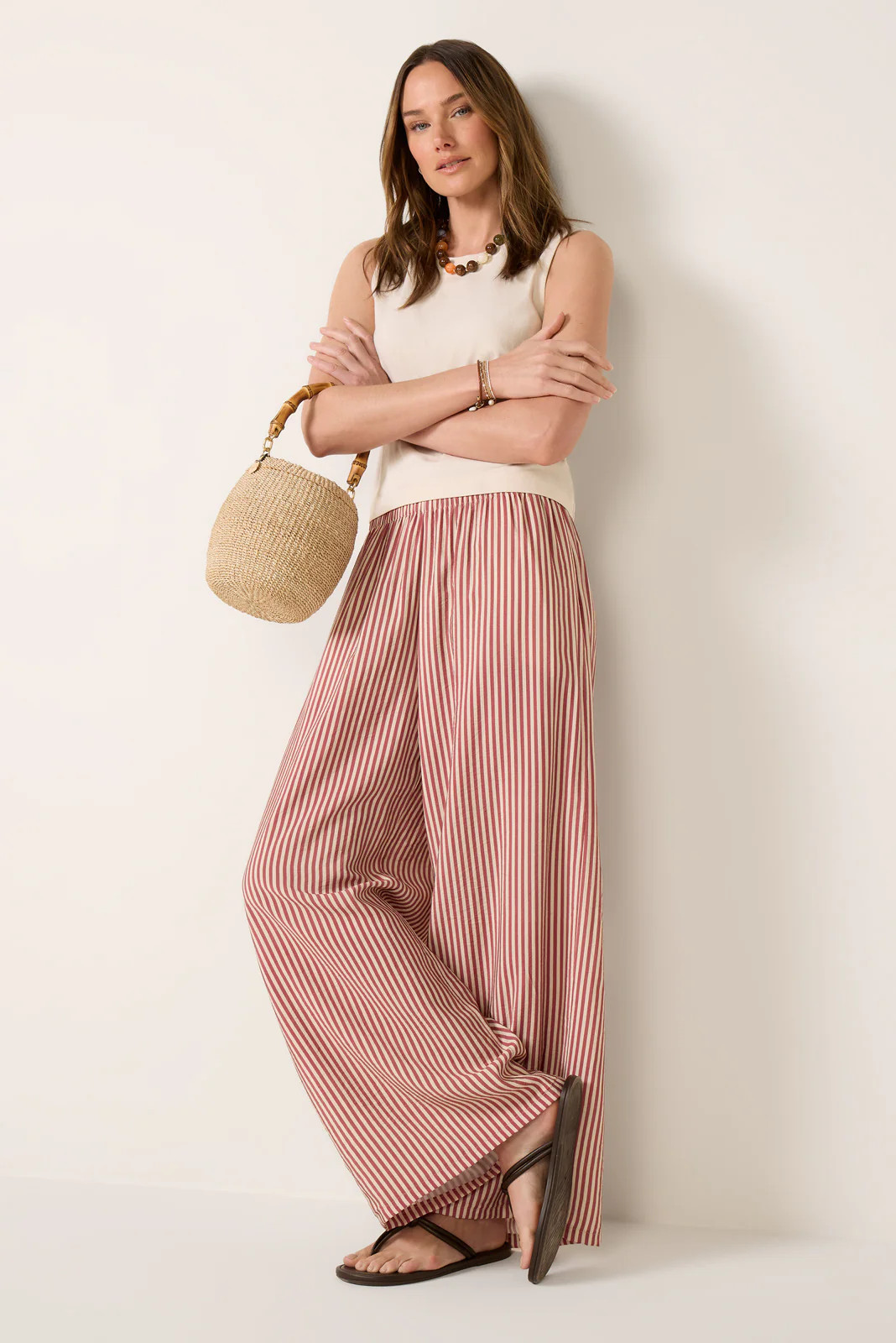 Anya Stripe Pull On Pant | Evereve