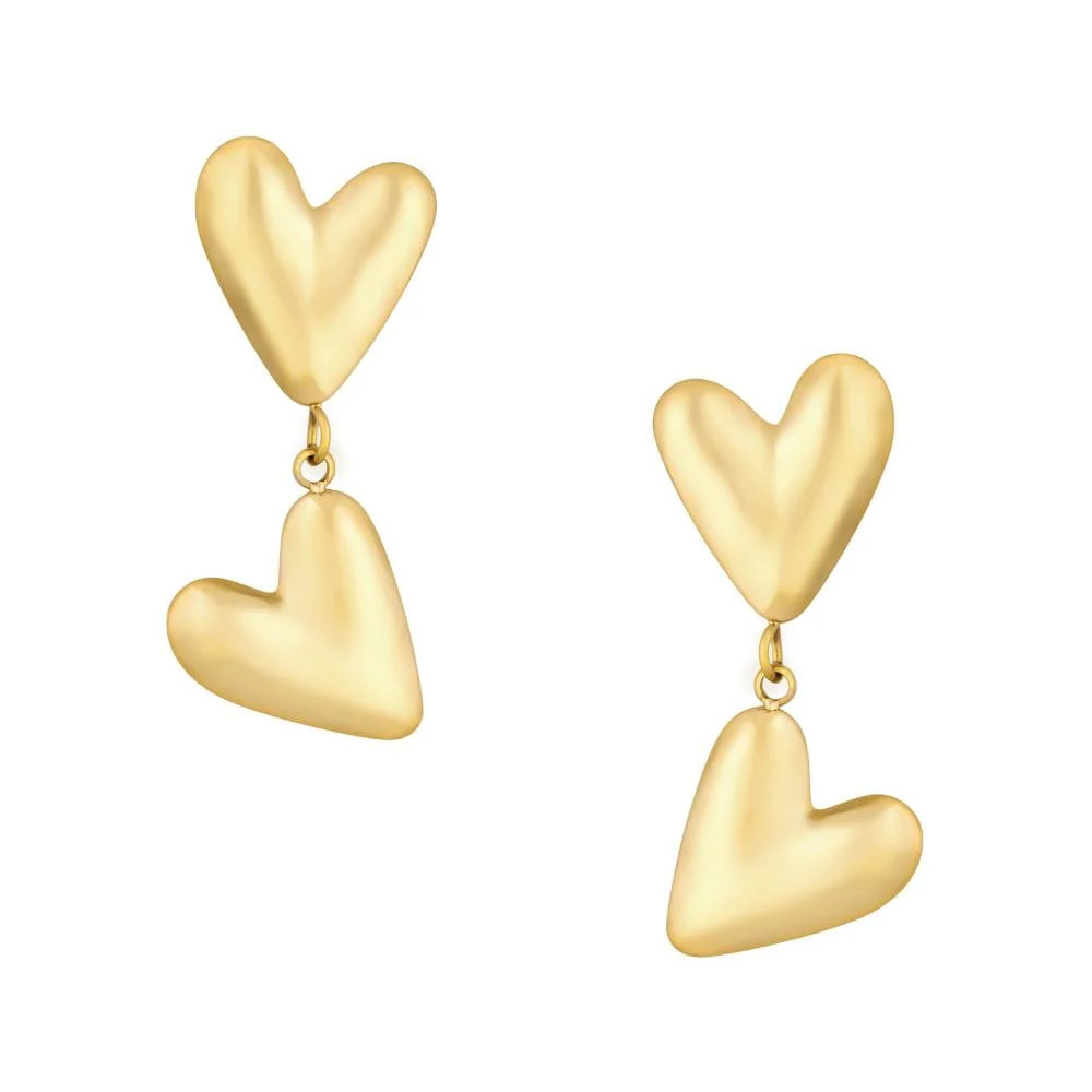 Heartfelt Stud Earrings | Bohomoon UK
