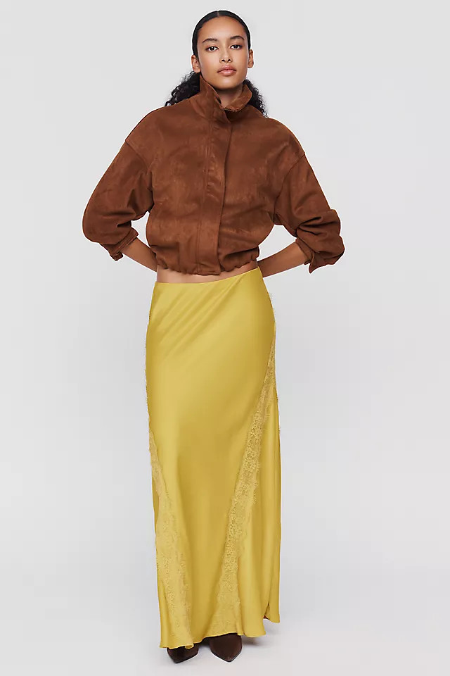 Tilda Lace-Trim Maxi Slip Skirt | Anthropologie (US)