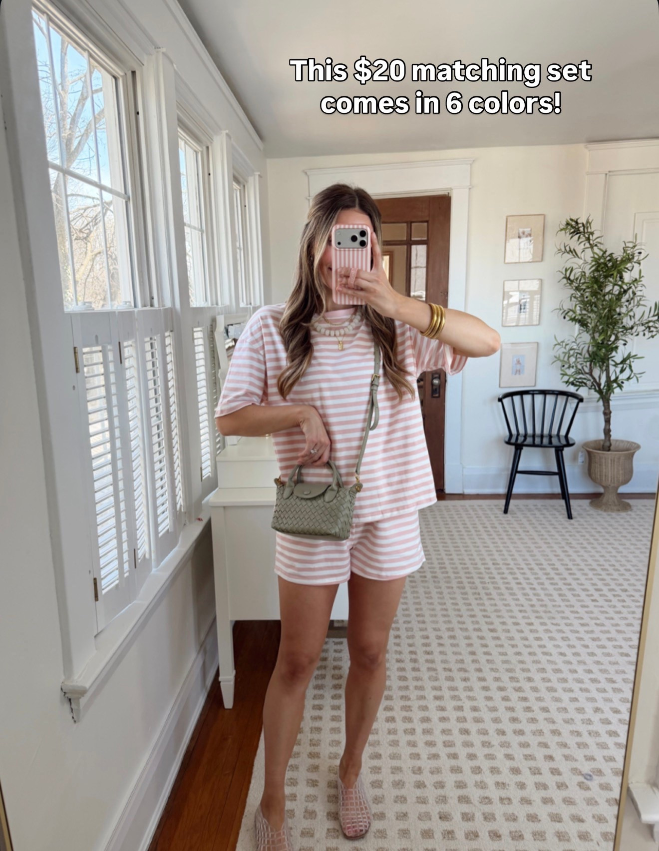 Stripe matching set size M 

#LTKSeasonal #LTKmomlife #LTKootd