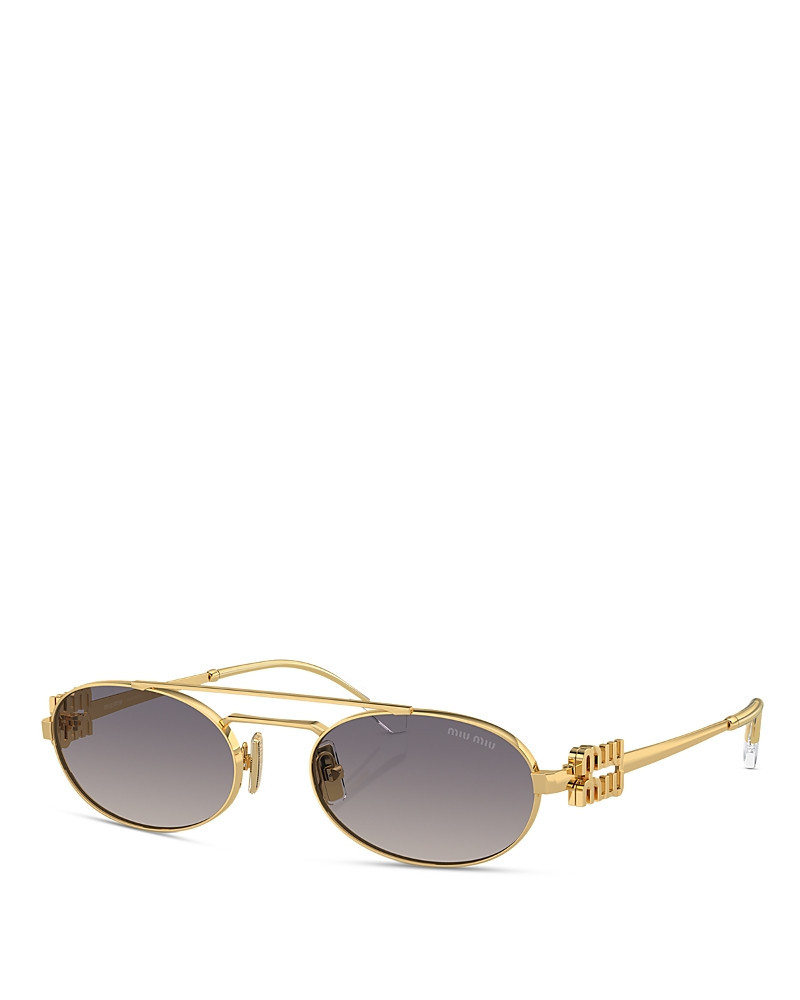 Miu Miu Oval Sunglasses, 53mm | Bloomingdale's (US)