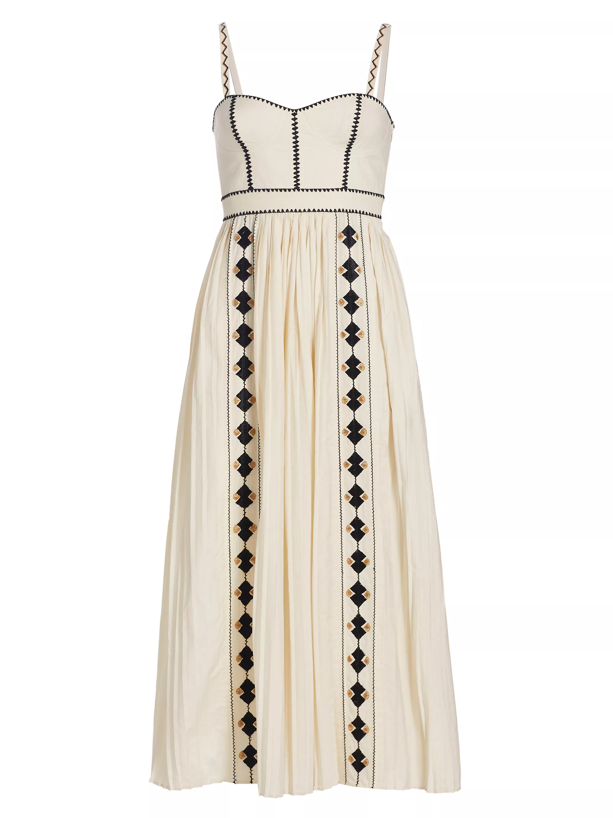 Shop Ulla Johnson Elin Cotton Embroidered Maxi Dress | Saks Fifth Avenue | Saks Fifth Avenue
