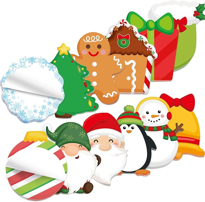 Fancy Land 24 Pads Christmas Sticky Notes Cute Xmas Sticky Notes for Teachers Classrooms 720 Shee... | Amazon (US)