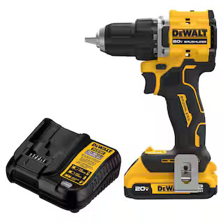 Atomic 20V Lithium-Ion Cordless Compact 1/2 in. Drill/Driver Kit with 2.0Ah Battery and Charger | The Home Depot