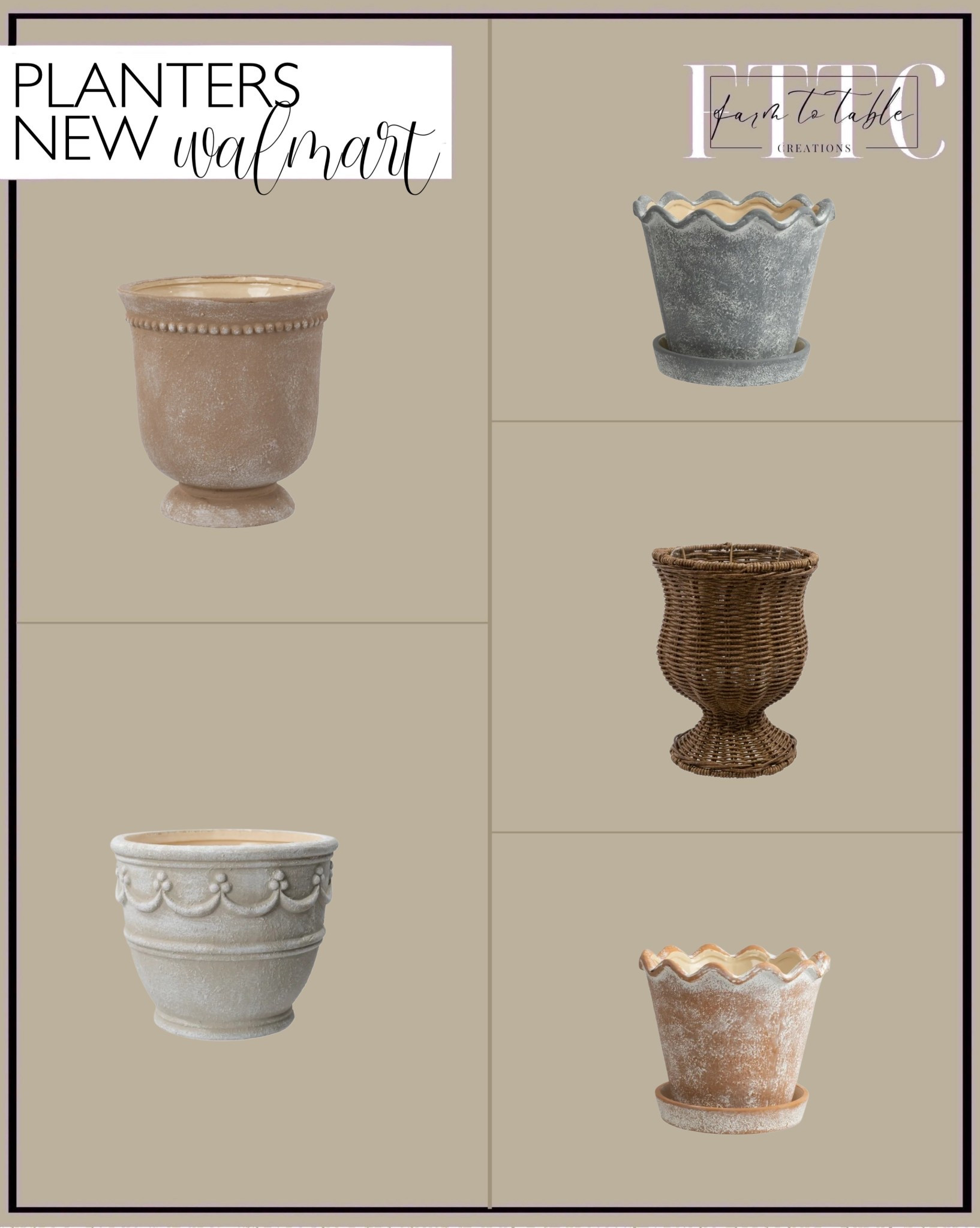 Walmart New Neutral Planters for Indoor & Outdoor Styling

These Walmart planters are such a good mix of classic texture and affordable design. I love the aged finishes, soft neutral tones, and traditional shapes—they work beautifully for entryways, porches, shelves, or even tucked into corners indoors. Easy pieces to layer with faux or real greenery for that warm, collected look without spending a fortune.

#planters #walmartfinds #walmarthome #outdoorplanters #indoorplanters #neutraldecor #homeaccent #gardenstyle #porchdecor #entrywaydecor #modernorganic #affordabledecor

#LTKHome #LTKFindsUnder50 #LTKSeasonal