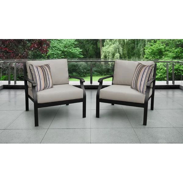 Madison 2 - Person Outdoor Seating Group with Cushions (Set of 2) | Wayfair North America