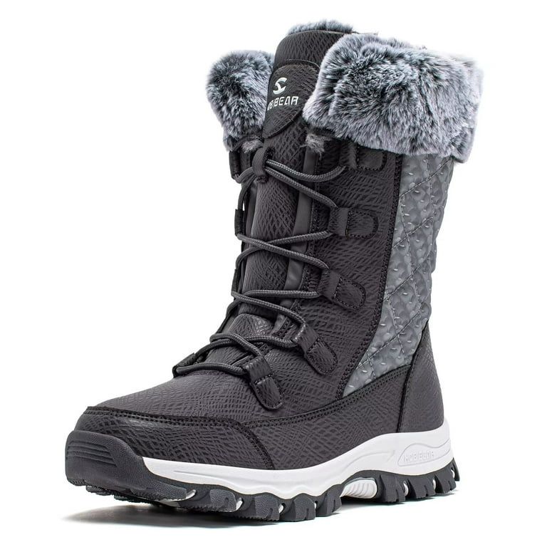 HOBIBEAR Women's Snow Boots Anti-Slip Waterproof Warm Winter Shoes | Walmart (US)