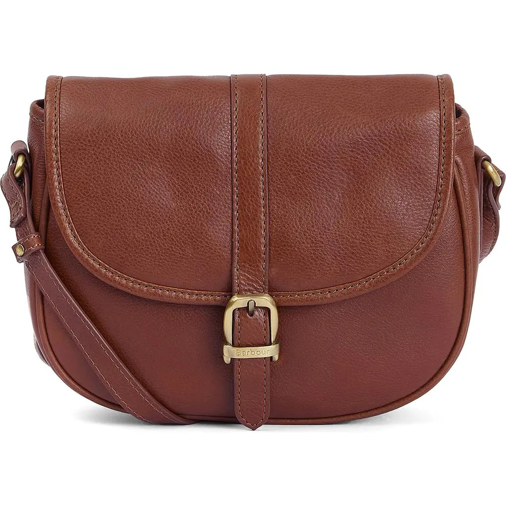 Barbour Laire Medium Leather Saddle Bag in Brown at Nordstrom | Nordstrom