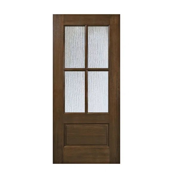 36'' x 80'' Glass Manufactured Wood Front Entry Doors | Wayfair North America