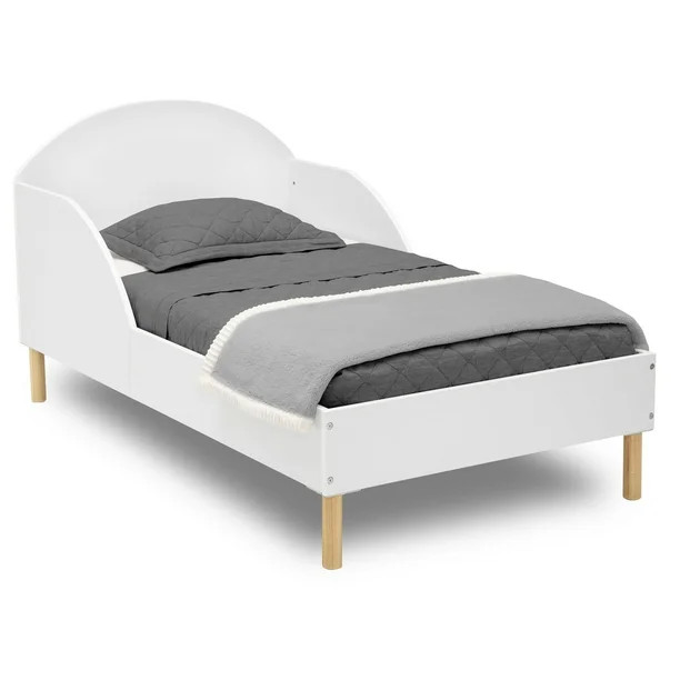 Delta Children Reese Wood Toddler Bed - Greenguard Gold Certified, Bianca White | Walmart (US)