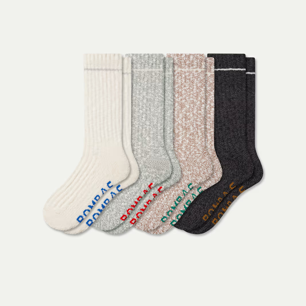 Women's Chunky Ragg Calf Sock 4-Pack | Bombas