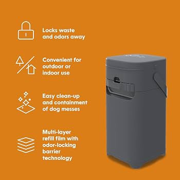 Pet Genie Pail | Dog Waste Disposal System for Outdoor and Indoor Odor Control | Dog Poop Trash c... | Amazon (US)