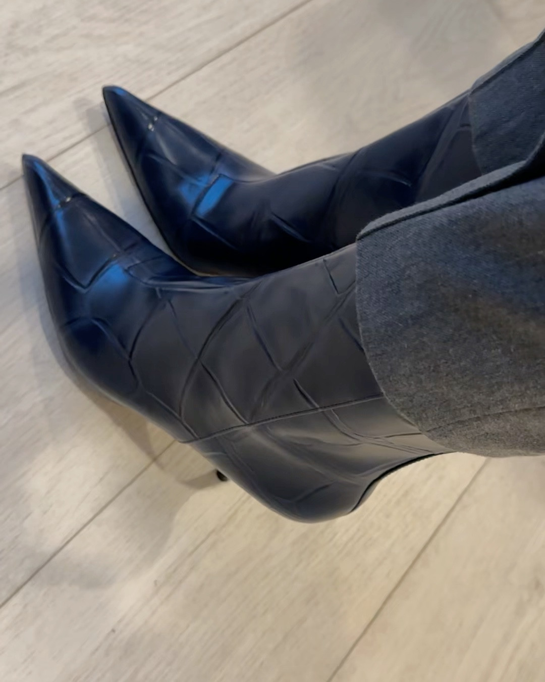 Obsessed with these navy booties 
I always half size up with Vince Camuto boots 

#LTKSaleAlert #LTKOver40 #LTKMidsize