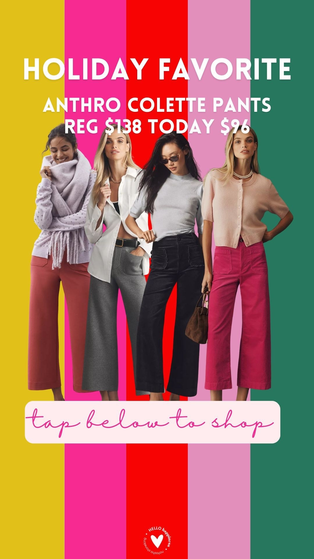 holiday favorite | Anthro Colette pants $96 

#LTKSaleAlert #LTKGiftGuide #LTKHoliday