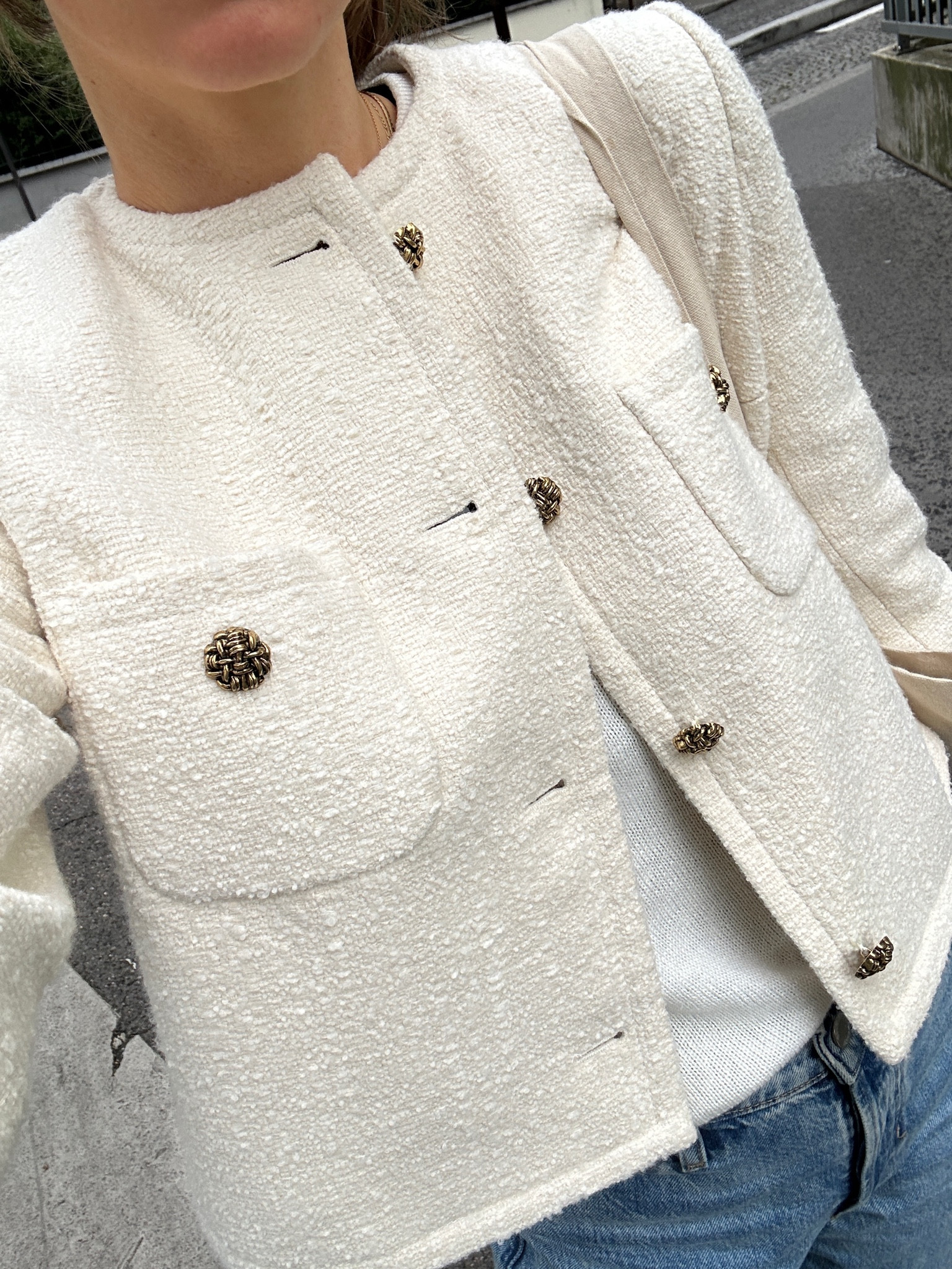 Lots of lady jackets out there, but I’m partial to the cut and fit of this one. Very similar to a Marcella London one as well as the others below. 