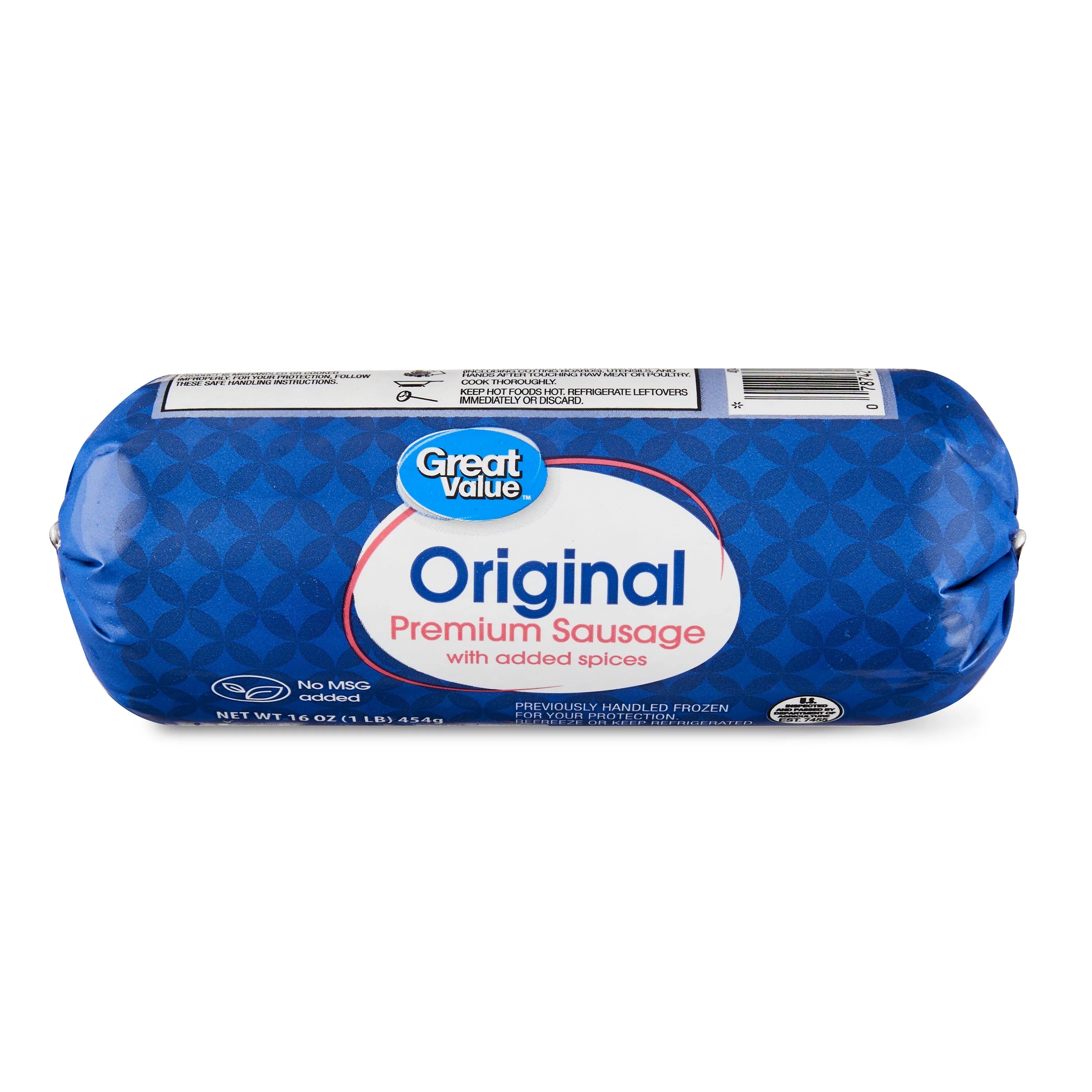 Great Value Original Premium Sausage Roll, 16 oz - Walmart.com | Walmart (US)