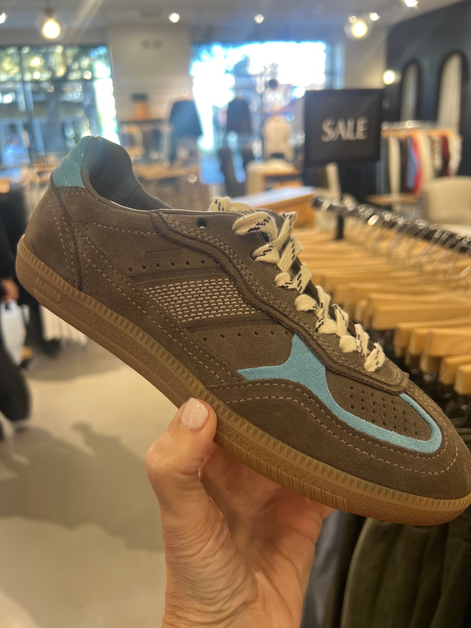 brown and blue sneakers, casual outfit 

#LTKootd #LTKSeasonal #LTKOver40