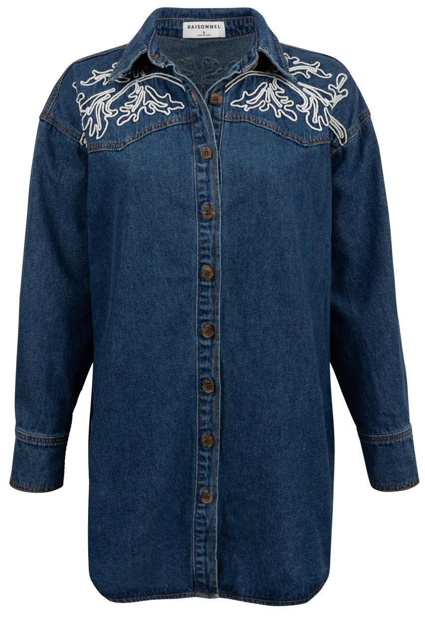 Raisonnel Western Denim Tunic Dress | Pinto Ranch | Pinto Ranch
