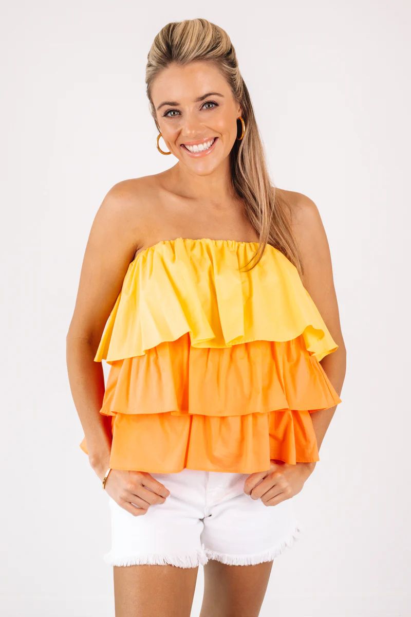 Sunshine On My Shoulders Top - Yellow | The Impeccable Pig