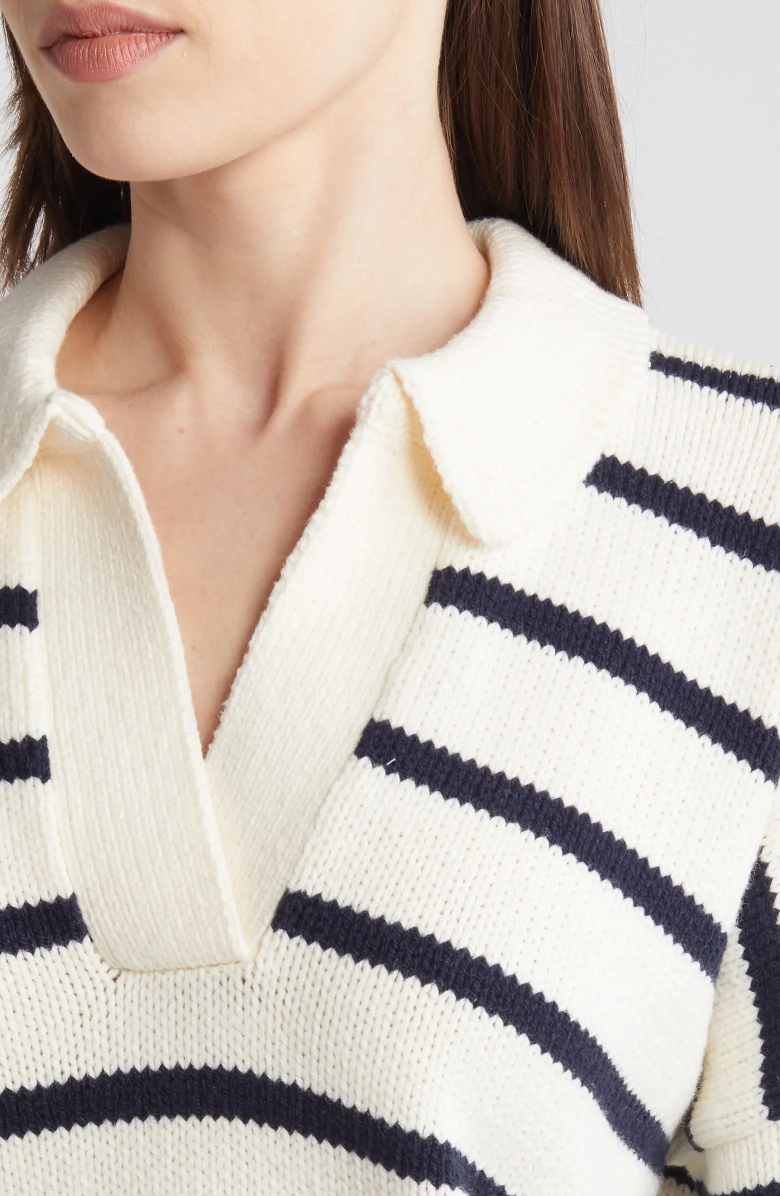 Madewell Dedham Stripe Polo Sweater | Nordstrom | Nordstrom
