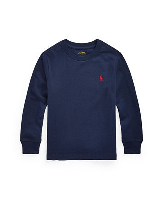 Polo Ralph Lauren Toddler and Little Boys Jersey Long-Sleeve T-shirt - Macy's | Macy's