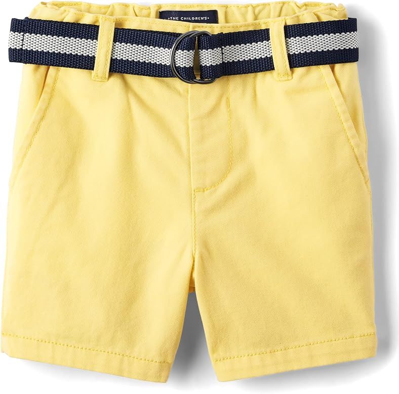 The Children's Place Baby Boys' and Toddler Belted Chino Shorts | Amazon (US)