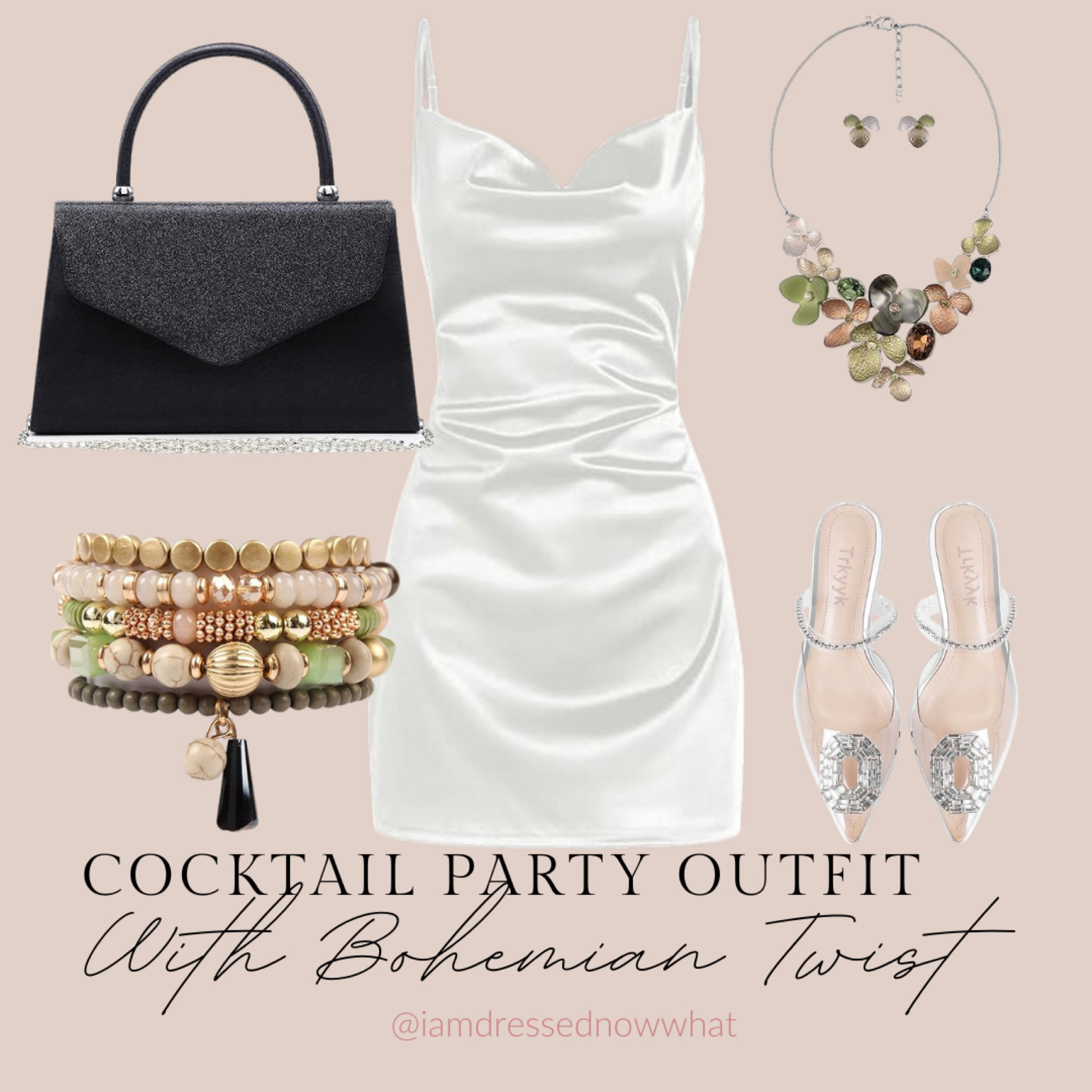 Cocktail party outfit with a bohemian twist 

#LTKParties #LTKSeasonal #LTKWedding