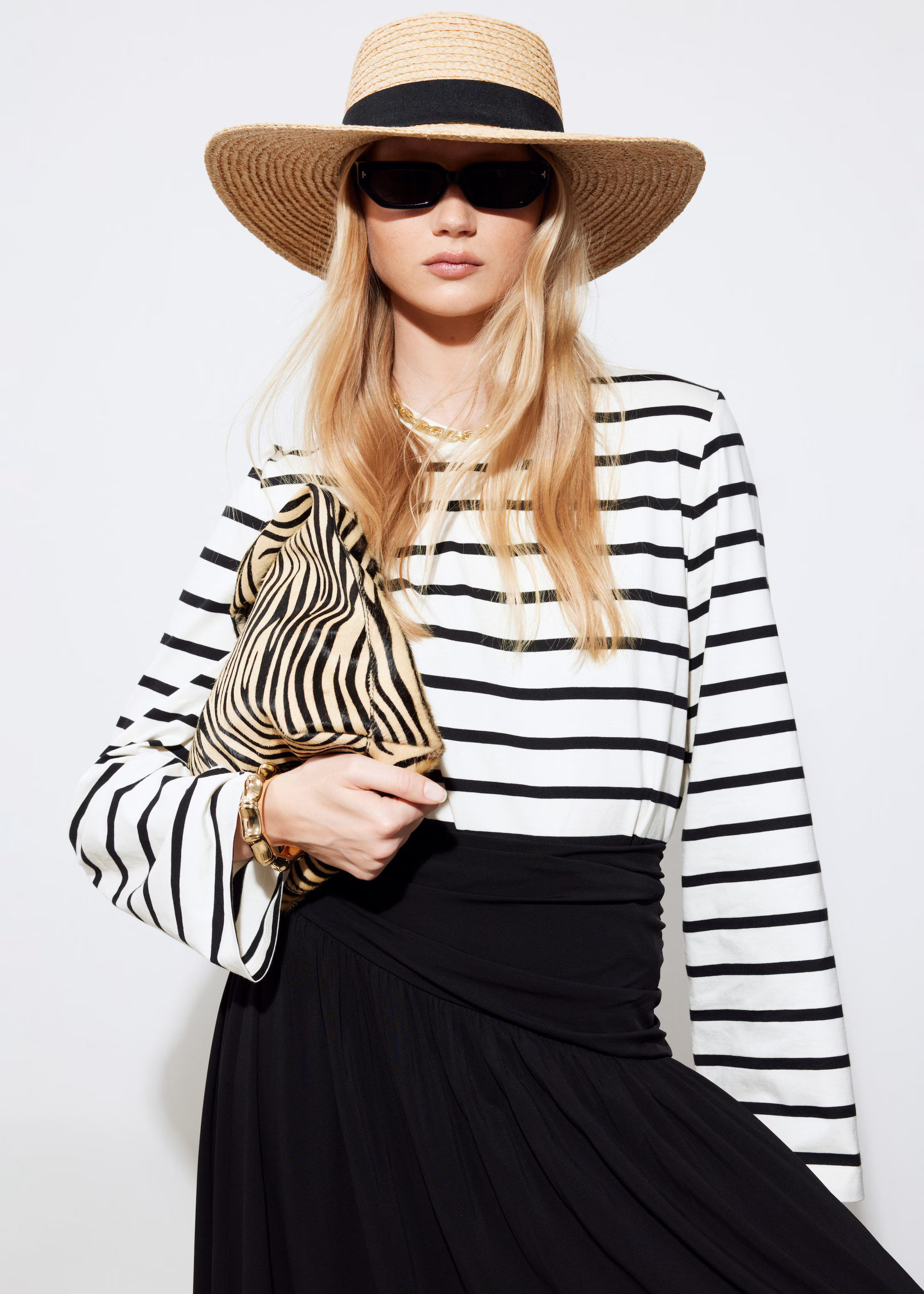 Grosgrain-Trimmed Raffia Hat | & Other Stories UK