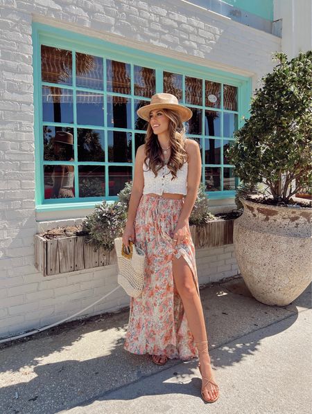 Spring floral maxi skirt #ootd 
Use code: Ashley30 for a discount! 

Magnolia boutique 
Summer outfit 
Bridal shower 
Brunch 
Baby shower 

#LTKstyletip #LTKSeasonal #LTKunder100