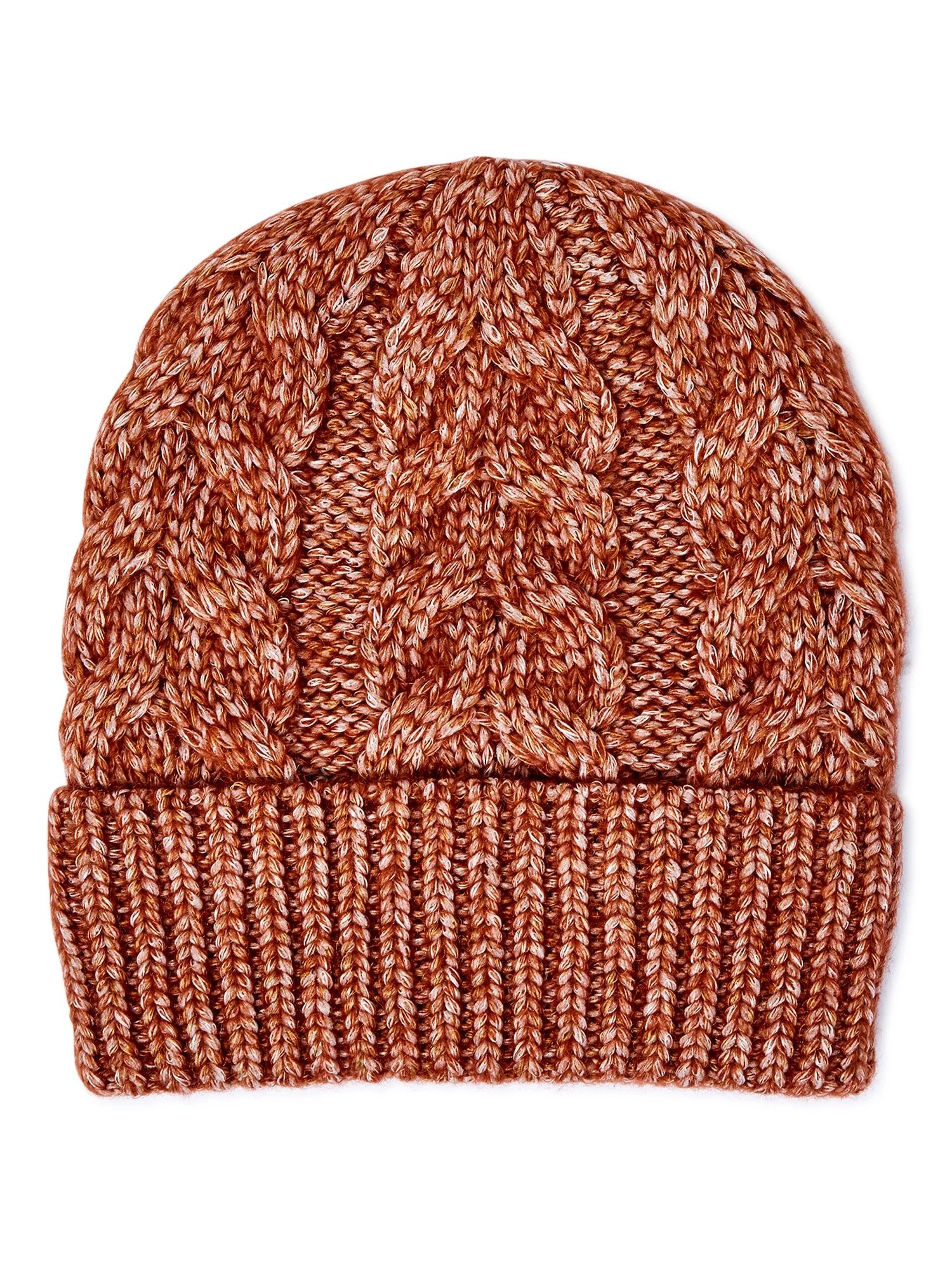 Time and Tru Women's Cable Knit Beanie | Walmart (US)