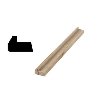 Woodgrain Millwork WM 281 11/16 in. x 1-1/8 in. x 96 in. Solid Pine Backband Moulding 10001775 | The Home Depot
