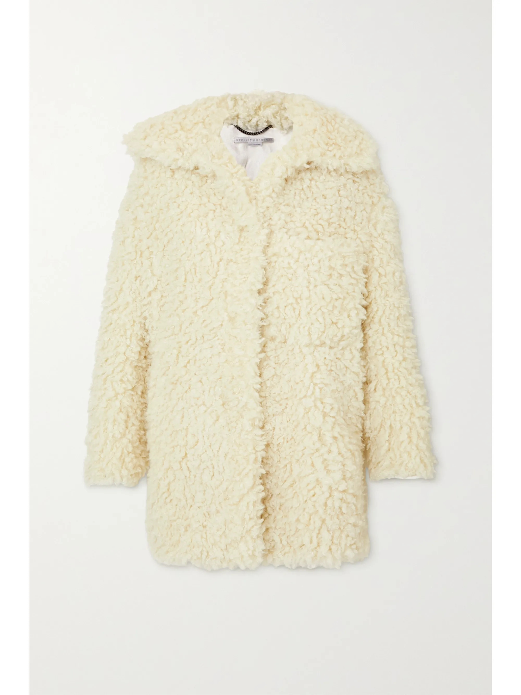 Cream Oversized faux shearling coat  | Stella McCartney | NET-A-PORTER | NET-A-PORTER (UK & EU)